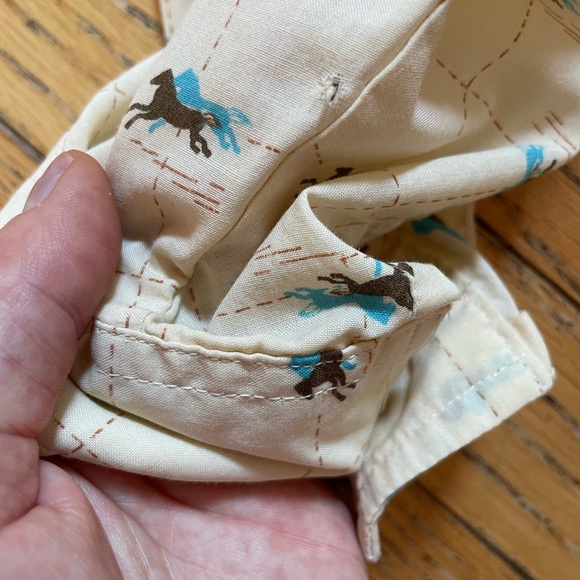 Unisex Vintage Champion Western Rodeo pattern long sleeve button up shirt in M - Picture 11 of 13